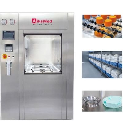 Pharmaceutical Sliding Door Vacuum Autoclave with GMP for Garments