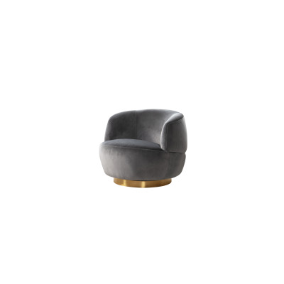 Custom chairs | Swivel Velvet chair wholesale | Modern look swivel accent chair for living room