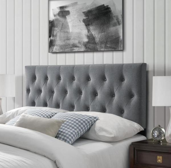 Quel type de tissu est utilisé pour la tête de lit ?