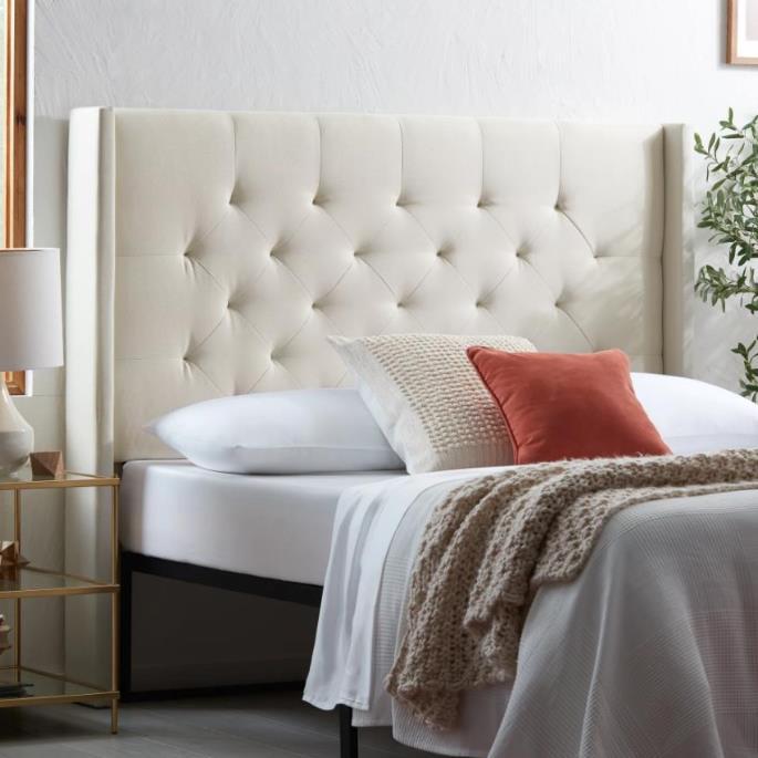 têtes de lit en tissu