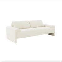 Fabric sofa | MAEVE CREAM BOUCLE UPHOLSTERED SOFA | Livingroom furniture | Sofa manufacture