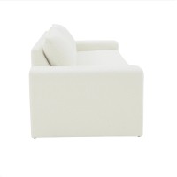 Fabric sofa | MAEVE CREAM BOUCLE UPHOLSTERED SOFA | Livingroom furniture | Sofa manufacture