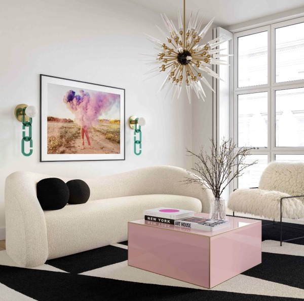 Sofá de tela | Sofá Leonie de piel sintética beige | Sofá de salón | Fabricación de sofás
