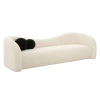 Тканевый диван | Leonie Бежевый диван из искусственной овчины | Диван для гостиной | Производство диванов