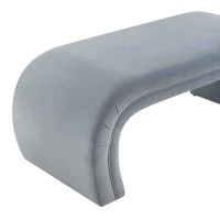 Fabric bench | Kenya Sea Blue Velvet Bench | Living room furniture | Furniutre Wholesaler