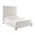 Custom beds | Javan Cream Velvet Bed in Queen | Bedroon furniture | Wholesaler furniture