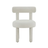 Fabric dining chairs | Carmel White Boucle Chair | Dining room furniture | Wholesaler furniture