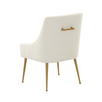 Sillas de comedor de tela | Silla auxiliar Beatrix color crema Boucle | Silla de comedor | muebles de fabrica