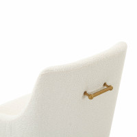 Sillas de comedor de tela | Silla auxiliar Beatrix color crema Boucle | Silla de comedor | muebles de fabrica
