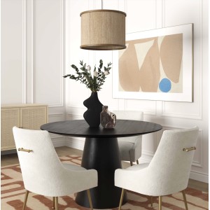 Sillas de comedor de tela | Silla auxiliar Beatrix color crema Boucle | Silla de comedor | muebles de fabrica