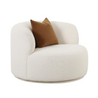Стулья на заказ | Вращающийся стул Fickle Cream Boucle ｜ мебель оптом ｜ стулья на заказ