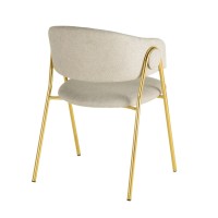 Стулья для столовой из ткани | Обеденный стул Lara Cream — набор из 2 штук от Inspire Me! Домашний декор | Обеденный стул | Фабрика мебели