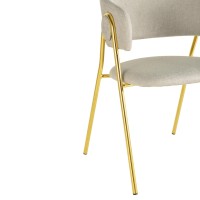 Стулья для столовой из ткани | Обеденный стул Lara Cream — набор из 2 штук от Inspire Me! Домашний декор | Обеденный стул | Фабрика мебели
