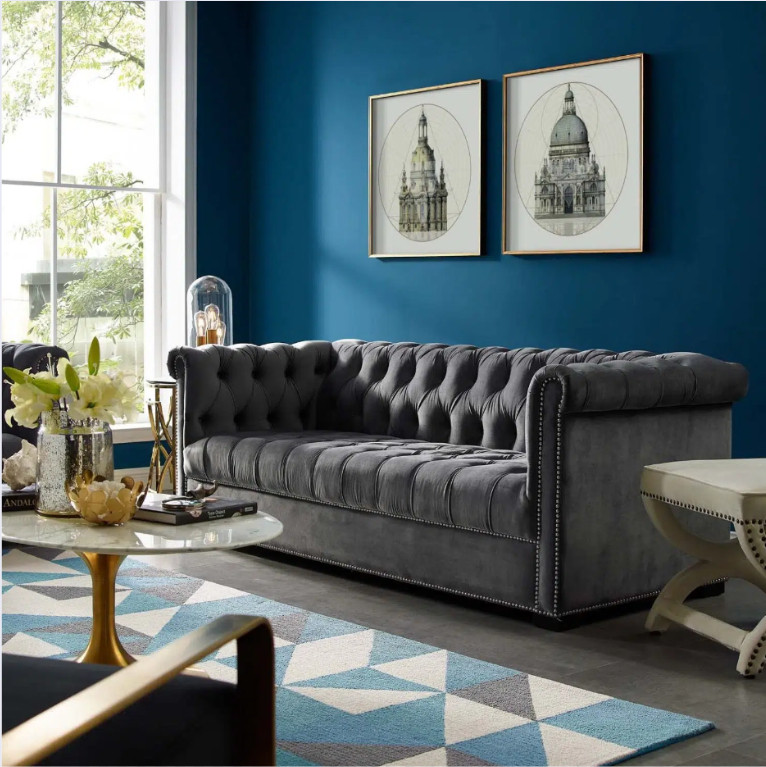velvet fabric sofa