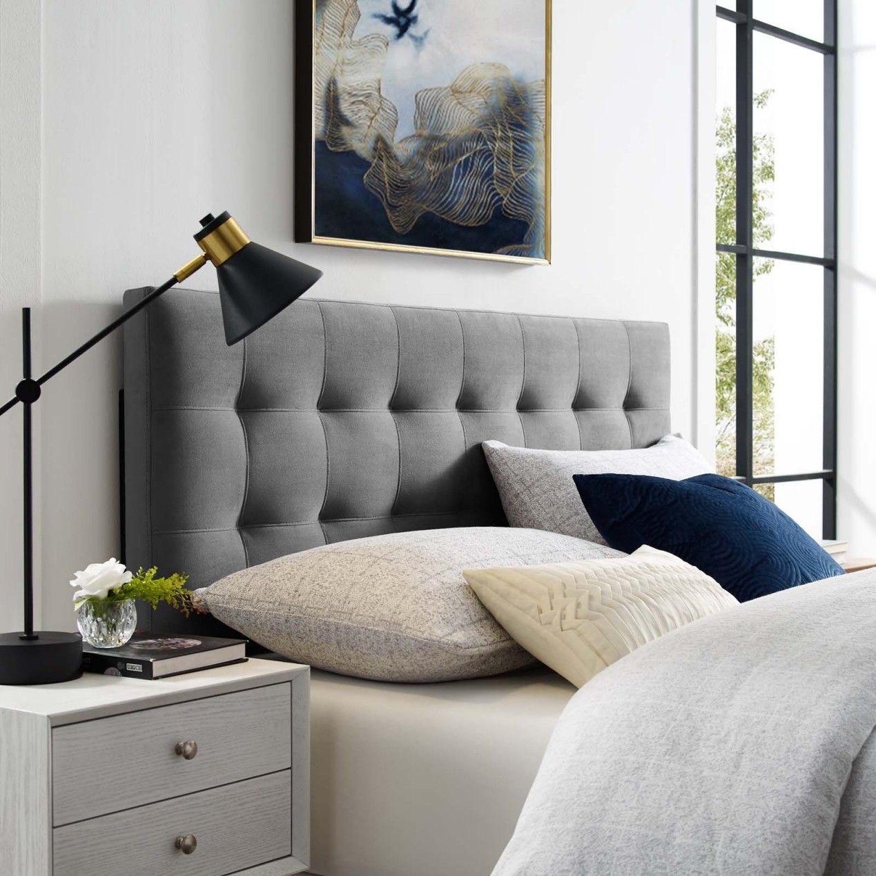5 façons d'utiliser une tête de lit en velours dans votre chambre
