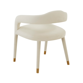 Fabric dining chair | Lucia Cream Velvet Dining Chair | Dining room furniture | Wholesaler furniture
