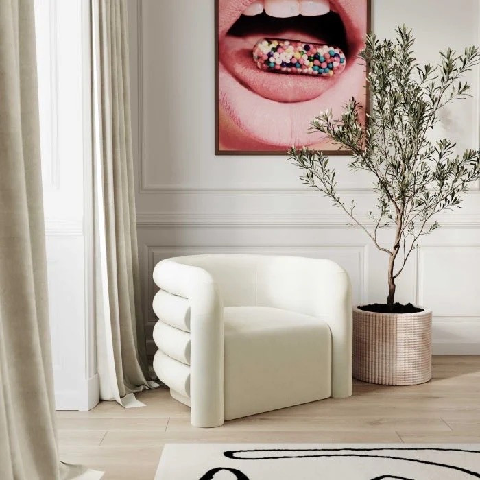 chaises en tissu