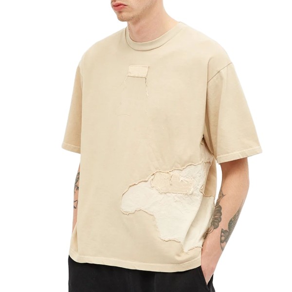 160-220gsm high quality Ribbed Crewneck Fashion Custom Logo Men Short Sleeve 100% Cotton Distressed T-Shirts