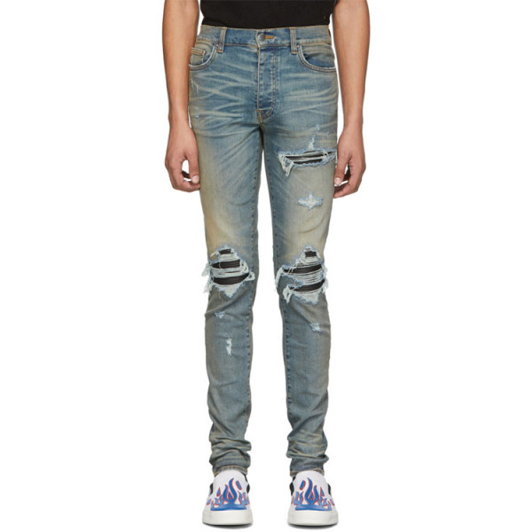 new fashion jeans pants wholesale custom logo Slim Fit distressed jeans men skinny denim jeans men denim