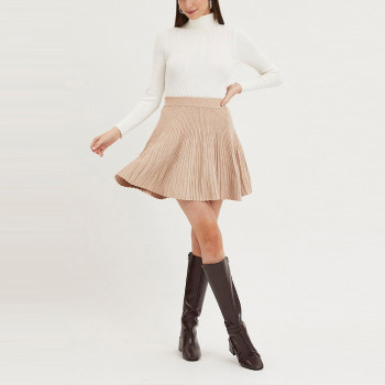 OEM skirts | a-line short skirt | elastic waist skirt | knitted mini skirts for women