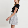 Sexy white leopard print a-line mini skirt custom casual style short skirts for women