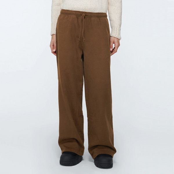 Fashion wholesale khaki joggers trousers for men custom casual wide leg trouser pants