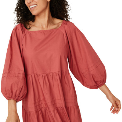 Summer wrist sleeve ladies dress casual custom women poplin oversized midi dresses