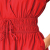 Casual A-line ladies dresses wholesale custom cotton poplin smocking waist pockets detail tiered women dresses elegant