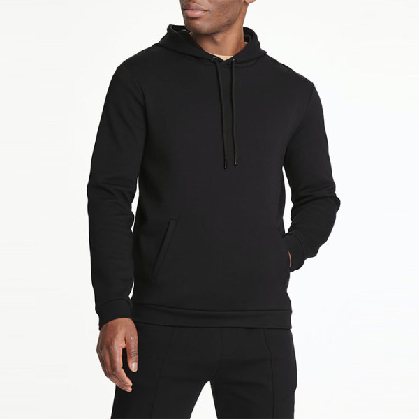OEM full zip up hoodie custom men solid color 100% cotton heavyweight fleece hoodies embroidery logo men's hoodies sweatshirts