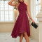 Custom dress | pure color dress | sleeveless dresses | chiffon dress | ruffles dress | summer dress