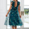 Custom | midi dresses| elegant party women Dresses | sleeveless dresses | chiffon Fabric | floral dresses .