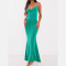 Custom | Green Slip Dresses | Diamante Strap Dresses | Acetate Fabric | Cowl Back Maxi Dress | New Arrival Women dresses.