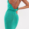 Custom | Green Slip Dresses | Diamante Strap Dresses | Acetate Fabric | Cowl Back Maxi Dress | New Arrival Women dresses.
