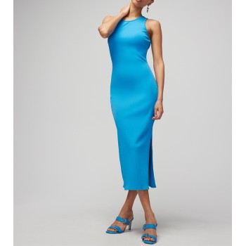 Custom | Blue tight dresses | Long Women's dress | Fashion lady elegant business dresses.