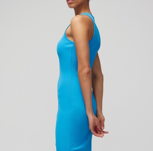 Custom | Blue tight dresses | Long Women's dress | Fashion lady elegant business dresses.