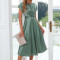 Custom dress | Loose Medium  Length Dresses | Elegant Dresses | Bow Tie Waist Business Dresses