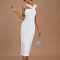 Custom | Solid Color Sexy Slip Dresses | Tight Waist dress | Satin Fabric | Shoulderless Split Party Dresses | New summer 2023.