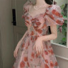 Custom French Dresses | Princess Ball Dresses | High-end Light Luxury Sweet Spicy Style Dresses | Beautiful Floral Dresses