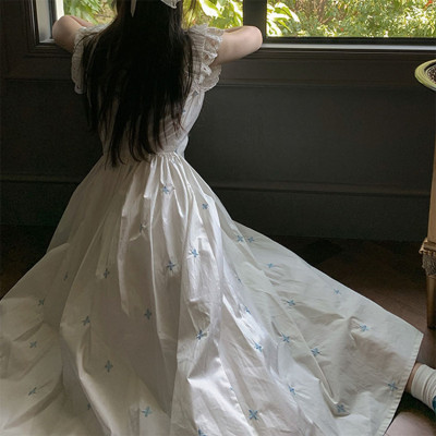 Custom Dresses | Embroidery Dresses | Dumbo Disc Button Dresses | Short Sleeve Lady Summer Dresses