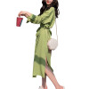 Custom Fruit Green Dresses | 2023 Fall New French Split Dresses | Temperament  Dresses | Fairy Forest Dresses