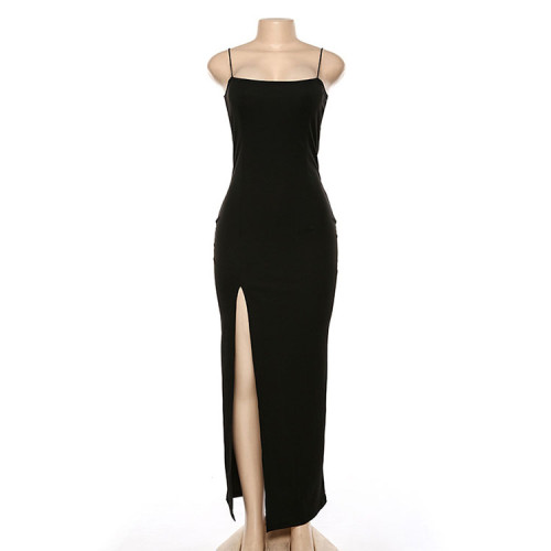 Custom dresses | Summer New Dresses | Elegant Dresses | Slip Neck Dresses | Slim Fit Backless Dresses | Sexy Split Dresses