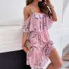 Custom | spring 2023 new dresses | chiffon print dresses | suspender off-the-shoulder sexy dresses