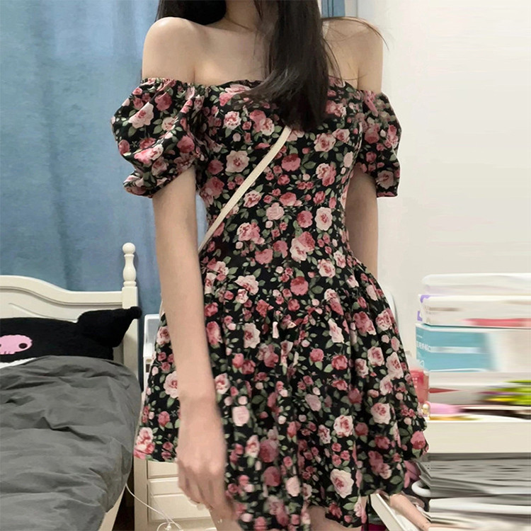 small broken flower dresses
