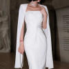 Custom | white dresses | 2023 fall new dresses | queen banquet dresses | temperament medium dresses | simple generous dresses