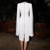 Custom | white dresses | 2024 fall new dresses | queen banquet dresses | temperament medium dresses | simple generous dresses