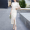 Custom | short sleeve dresses | new vintage chinese style dresses | wrapped hip length dresses