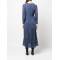 Custom | dot chiffon dresses | women's V-neck dress | Long sleeves pleated utility dress