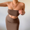 Custom | 2023 summer sexy temperament dresses | women's  bralette set dresses | nude top party dress