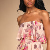 Custom | 2023 summer sexy temperament dresses | women's  strapless straight neck casual dress | floral print casual dress