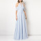 Custom dress | summer satin dresses | sleeveless dresses | blue dress | Maxi dress | Pleated dresses